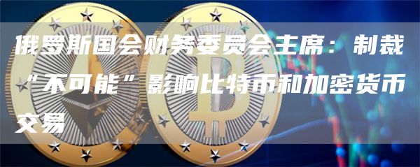 俄罗斯国会财务委员会主席：制裁“不可能”影响比特币和加密货币交易1