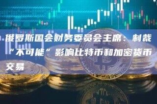 俄罗斯国会财务委员会主席：制裁“不可能”影响比特币和加密货币交易