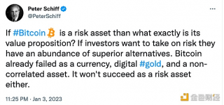 Peter Schiff：比特币作为一种风险资产不会成功