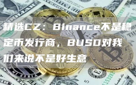 精选CZ：Binance不是稳定币发行商，BUSD对我们来说不是好生意1