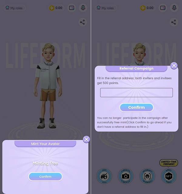 如何免费铸造元宇宙头像LifeformCartoon？5