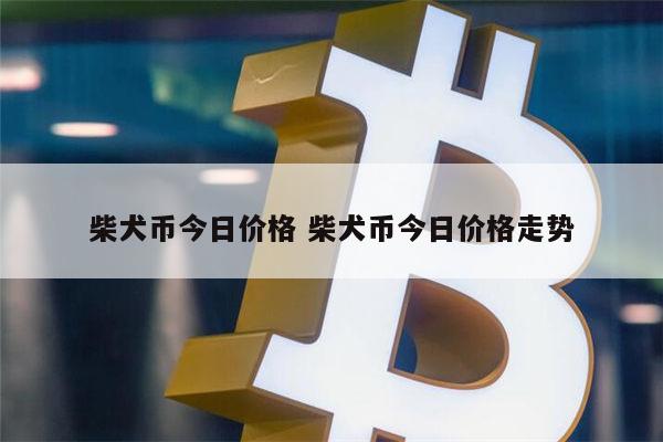 柴犬币今日价格 柴犬币今日价格走势 第1张