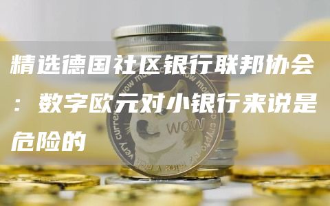 精选德国社区银行联邦协会：数字欧元对小银行来说是危险的1