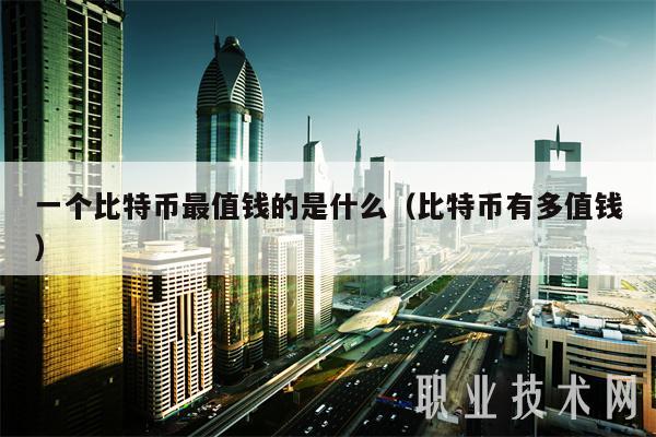 一个比特币最值钱的是什么（比特币有多值钱）-第1张图片-欧易下载