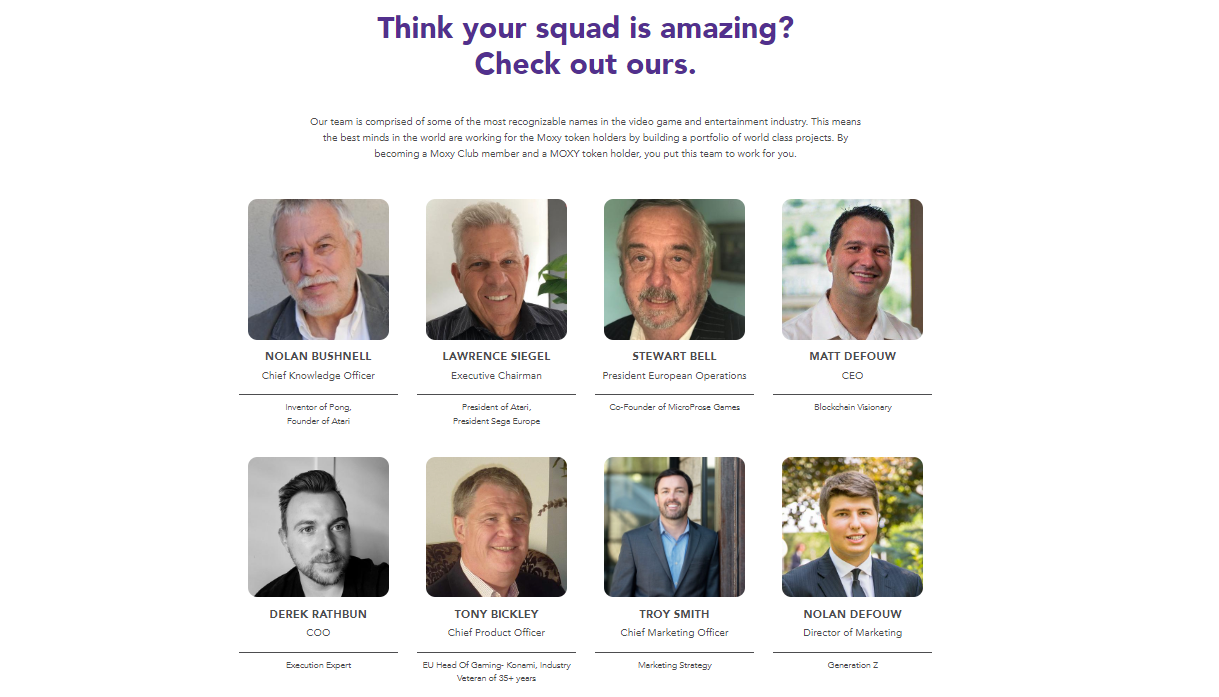 Moxy：游戏行业“老人天团”打造Web3链游电竞平台2