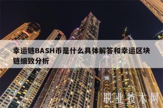 幸运链BASH币是什么具体解答和幸运区块链细致分析