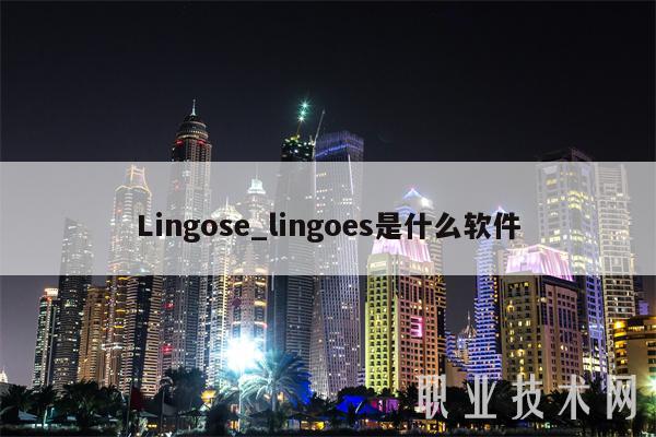 Lingose_lingoes是什么软件