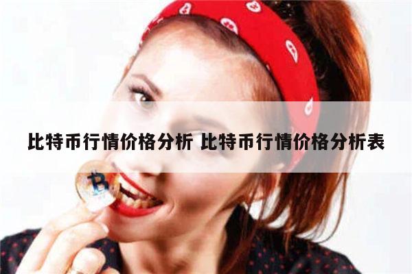 比特币行情价格分析 比特币行情价格分析表 第1张