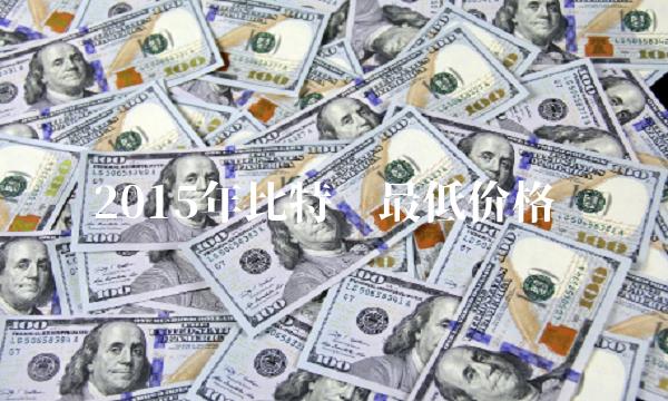 2015年比特币最低价格