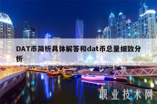 DAT币简析具体解答和dat币总量细致分析
