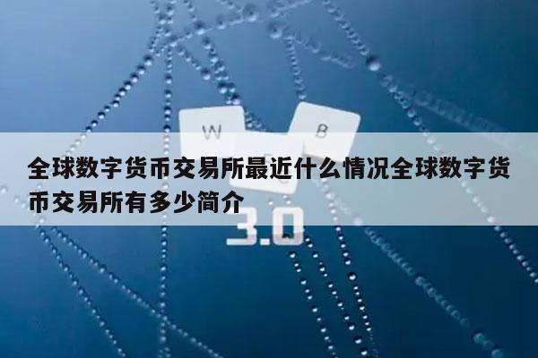 全球数字货币交易所最近什么情况全球数字货币交易所有多少简介-第1张图片-欧易下载